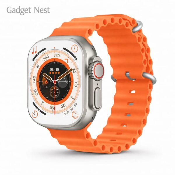 GNH T800 Ultra Smart Watch – Premium Quality, Imported (Orange)