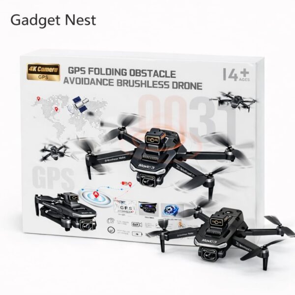GNH D31 GPS Foldable Drone with 4K Camera, Brushless Motor & Obstacle Avoidance