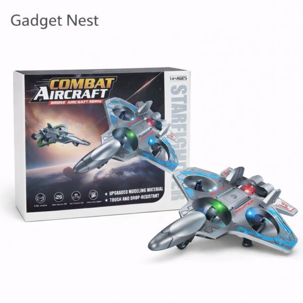 GNH Combat Aircraft Fighter Drone with LED Lights & 360° Stunt Flying