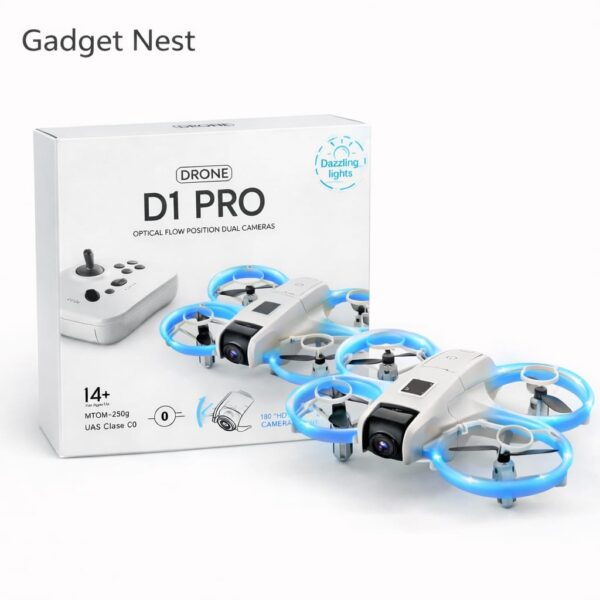 GNH D1 PRO Drone with Dual Camera, Optical Flow Positioning & Dazzling Lights